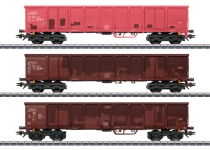 Märklin 47188 - H0 - 3-tlg. Set Hochbordwagen, DB AG, Ep. VI